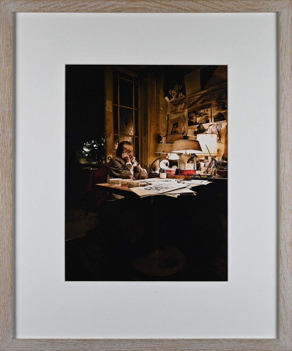 Louise Bourgeois in her study